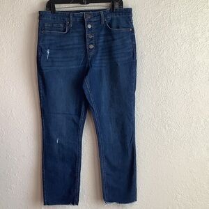 LC Lauren Conrad Dark Blue High Rise Jeans